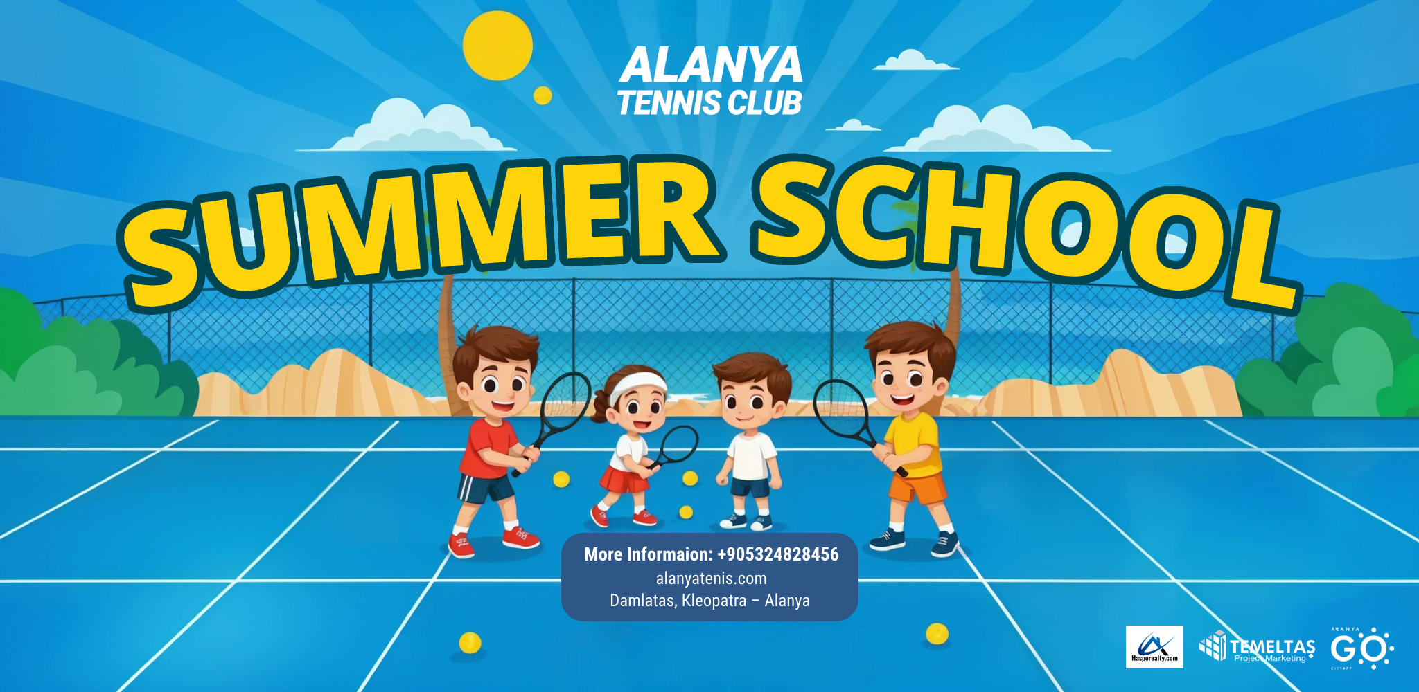 Alanya tennis banner